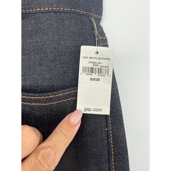 Gap Kaihara Selvedge Skinny Jeans 30x28 Dark Wash Stretch Denim Mid Rise - Picture 5 of 12